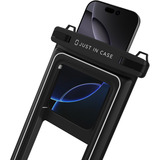 Just in Case Waterproof Floating Phone Bag IPX8, Housse smartphone Noir/transparent