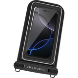 Just in Case Waterproof Floating Phone Bag IPX8, Housse smartphone Noir/transparent