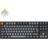 Keychron K8 Max-J4Z RGB clavier mécanique Noir, Layout BE (AZERTY), Keychron Super Banana, 80% (TKL), Hot-swappable, Bluetooth, 2.4GHz