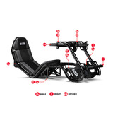 Next Level Racing F-GT Pro Formula and GT, Simulateur de course Noir