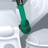 Wera 8010 B Zyklop Comfort Ratchet, Clè dynamométrique Noir/Vert, avec levier de commutation et 3/8" drive