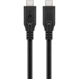 goobay USB-C 4.0 > USB-C, Câble Noir, 1 mètre
