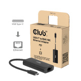 Club 3D CAC-2531 USB-C vers RJ45 10G Ethernet, Adaptateur Noir, USB-C, RJ-45 10 Gbps