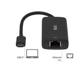 Club 3D CAC-2531 USB-C vers RJ45 10G Ethernet, Adaptateur Noir, USB-C, RJ-45 10 Gbps