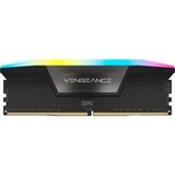 Corsair 96 Go DDR5-5600 (4x 24 Go) Quad-Kit, Mémoire vive Noir, CMH96GX5M4B5600C40, Vengeance, RGB, XMP 3.0