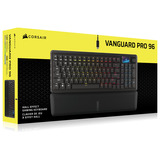 Corsair VANGUARD PRO 96 RGB clavier gaming mécanique Noir, Layout US (QWERTY), Corsair MGX, 96%, QWERTY US, MGX, 96%, RGB, hot-swap
