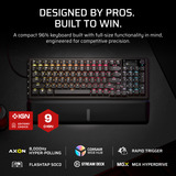 Corsair VANGUARD PRO 96 RGB clavier gaming mécanique Noir, Layout US (QWERTY), Corsair MGX, 96%, QWERTY US, MGX, 96%, RGB, hot-swap