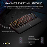 Corsair VANGUARD PRO 96 RGB clavier gaming mécanique Noir, Layout US (QWERTY), Corsair MGX, 96%, QWERTY US, MGX, 96%, RGB, hot-swap
