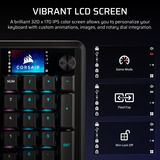 Corsair VANGUARD PRO 96 RGB clavier gaming mécanique Noir, Layout US (QWERTY), Corsair MGX, 96%, QWERTY US, MGX, 96%, RGB, hot-swap
