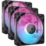 Corsair iCUE RX120 RGB Triple Kit, Ventilateur de boîtier Noir, 4 broches PWM