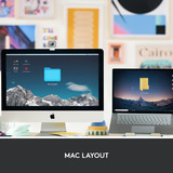 Logitech MX Keys Mini pour Mac Minimalist, clavier Graphite, Layout US (QWERTY), Bluetooth