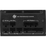 MSI MPG A1000GS PCIE5 alimentation modulaire 1000 watt Noir, 2x 12V-2x6, 1x PCIe