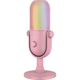 Razer Seiren V3 Chroma 32-Bit DSP, Micro Rose, USB, micro supercardioïde