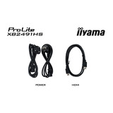 iiyama ProLite XB2491HS-B1 23.8" Moniteur  Noir, 120 Hz, HDMI, DisplayPort, Audio