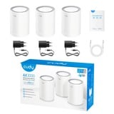 Cudy M3000 (3-Pack), Routeur maillé Blanc, AX3000 2.5G Mesh Wi-Fi 6