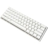 Ducky One 3 Mini White, clavier gaming Blanc/Argent, Layout BE, Cherry MX RGB Speed Silver, LED RGB, 60%, ABS