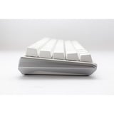 Ducky One 3 Mini White, clavier gaming Blanc/Argent, Layout BE, Cherry MX RGB Speed Silver, LED RGB, 60%, ABS