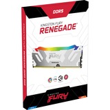 Kingston FURY 32 Go DDR5-7200 Kit, Mémoire vive Blanc, KF572C38RWAK2-32, Renegade RGB, XMP