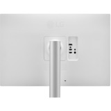 LG UltraFine 27UP650K-W 27" 4K Ultra HD Moniteur Blanc/argent, 1x DisplayPort, 2x HDMI