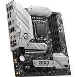 MSI B760M PROJECT ZERO, Socket 1700 carte mère RAID, 2.5Gb-LAN, Wi-Fi 6E, BT, Sound, µATX