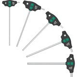 Wera 454/5 HF SHK set 1 jeu de tournevis Tournevis à poignée en T Hex-Plus avec fonction de maintien Noir/Vert, 5 pièces