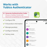 Yubico Security Key C NFC, Clé de sécurité Noir, USB-C 2.0, NFC