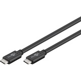 goobay Câble de raccordement Cat.6a S/FTP (PiMF), 1x 90° Noir, 2 mètres