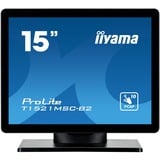 iiyama ProLite T1521MSC-B2 15" Moniteur tactile Noir, 1x HDMI, 1x VGA