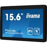 iiyama ProLite TF1633MSC-B1 15.6" Moniteur tactile Noir, 1x DisplayPort, 1x HDMI, 2x USB-A