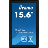 iiyama ProLite TF1633MSC-B1 15.6" Moniteur tactile Noir, 1x DisplayPort, 1x HDMI, 2x USB-A