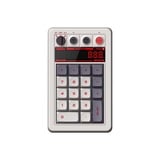 8BitDo Retro 18 Mechanical Numpad - N Edition, Pavé numérique Gris/Rouge, Kaih Box White switch V2, Dye-sub PST keycaps, USB / 2,4 GHz / Bluetooth