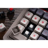 8BitDo Retro 18 Mechanical Numpad - N Edition, Pavé numérique Gris/Rouge, Kaih Box White switch V2, Dye-sub PST keycaps, USB / 2,4 GHz / Bluetooth