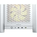 Corsair FRAME 4000D LCD RS ARGB Premium boîtier midi tower Blanc | 3x USB-C | RGB | Verre Trempé