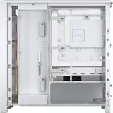 Corsair FRAME 4000D LCD RS ARGB Premium boîtier midi tower Blanc | 3x USB-C | RGB | Verre Trempé