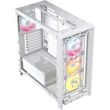 Corsair FRAME 4000D LCD RS ARGB boîtier midi tower Blanc | 3x USB-C | RGB | Verre Trempé
