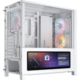 Corsair FRAME 4000D LCD RS ARGB boîtier midi tower Blanc | 3x USB-C | RGB | Verre Trempé