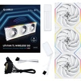 Lian Li UNI FAN TL 120 Wireless ventilateurs de boîtier RGB  Blanc, 3 pièces, 120 x 124 x 28 mm, PWM, contrôleur inclus