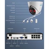 Reolink RLK8-1200D4-A-2.8MM kit de sécurité, Caméra de surveillance Blanc, 4 pcs, 12 MP, PoE, 2 To