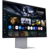 Samsung S32FM902SU 32" 4K UHD Moniteur  Argent, 165 Hz, HDMI, Display Port, USB-C, Wi-Fi, Audio, Camera, AMD Free-Sync