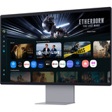 Samsung Smart Monitor M9 M90SF 32" 4K UHD  Argent, HDMI, DisplayPort, 2x USB-A, USB-C, Wi-Fi 5, BT, 165 Hz