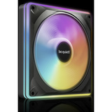 be quiet! Light Wings Pro IO 140mm Expansion ventilateur de boîtier RGB  Noir, 140 x 140 x 28 mm