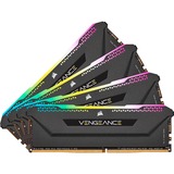 Corsair 128 Go DDR4-3200 Quad-Kit, Mémoire vive Noir, CMH128GX4M4E3200C16, Vengeance RGB PRO SL, XMP 2.0