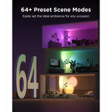 Govee Tree Floor Lamp, Lampe Noir, 2.4GHz Wi-Fi + Bluetooth