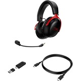 HyperX Cloud III Wireless casque gaming over-ear Noir/Rouge, PC, PlayStation 4, PlayStation 5