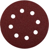 KWB Disques à poncer Quick-Stick, bois et métal, Edelkorund, 125mm, Feuille abrasive à 5 voix, K120