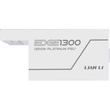 Lian Li EDGE1300, 1300 Watt alimentation  Blanc, 1x 12VHPWR, 3x PCIe, gestion des câbles, 4x USB