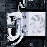 Lian Li EDGE1300, 1300 Watt alimentation  Blanc, 1x 12VHPWR, 3x PCIe, gestion des câbles, 4x USB