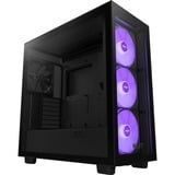 NZXT H7 Elite (2023) boîtier midi tower Noir (Mat) | 2x USB-A | 1x USB-C | RGB | Verre Trempé