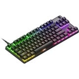 SteelSeries Apex 9 TKL RGB clavier gaming Noir, Layout FR (AZERTY), SteelSeries OmniPoint, 80% (TKL), Double-shot PBT