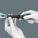 Wera 8100 SA 4 Jeu de cliquets Zyklop Speed, 1/4", Set d'outils Noir/Vert, Clé à cliquet de 41 pièces avec tête pivotante